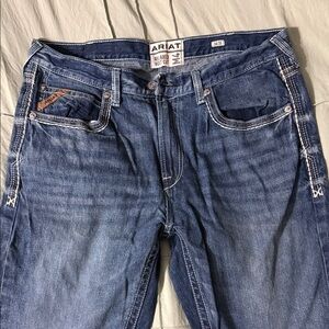 Ariat Men's M4 Relaxed boot cut Blue Jeans 38x30